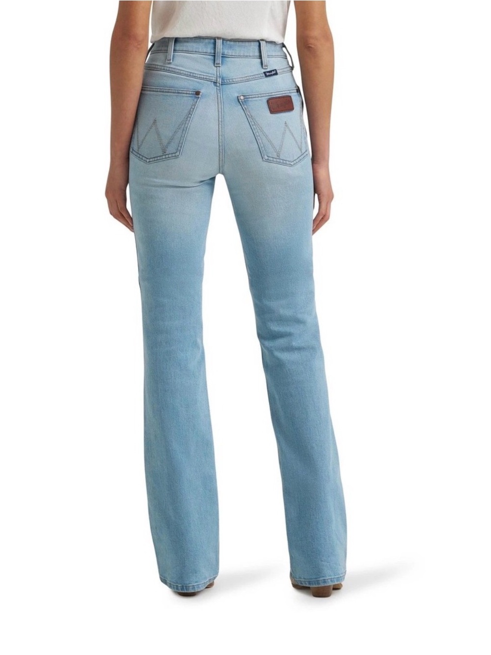Wrangler Light Blue Flared High-Rise Jeans